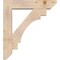 Ekena Millwork Merced Slat Smooth Bracket w/ Offset Brace, Douglas Fir, 7 1/2"W x 34"D x 38"H BKT0806X34X38MRC06SDF - alternate 2